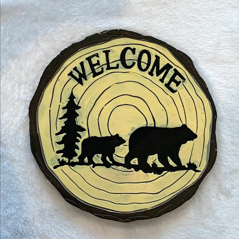 Welcome Bears Stepping Stones Set of 2